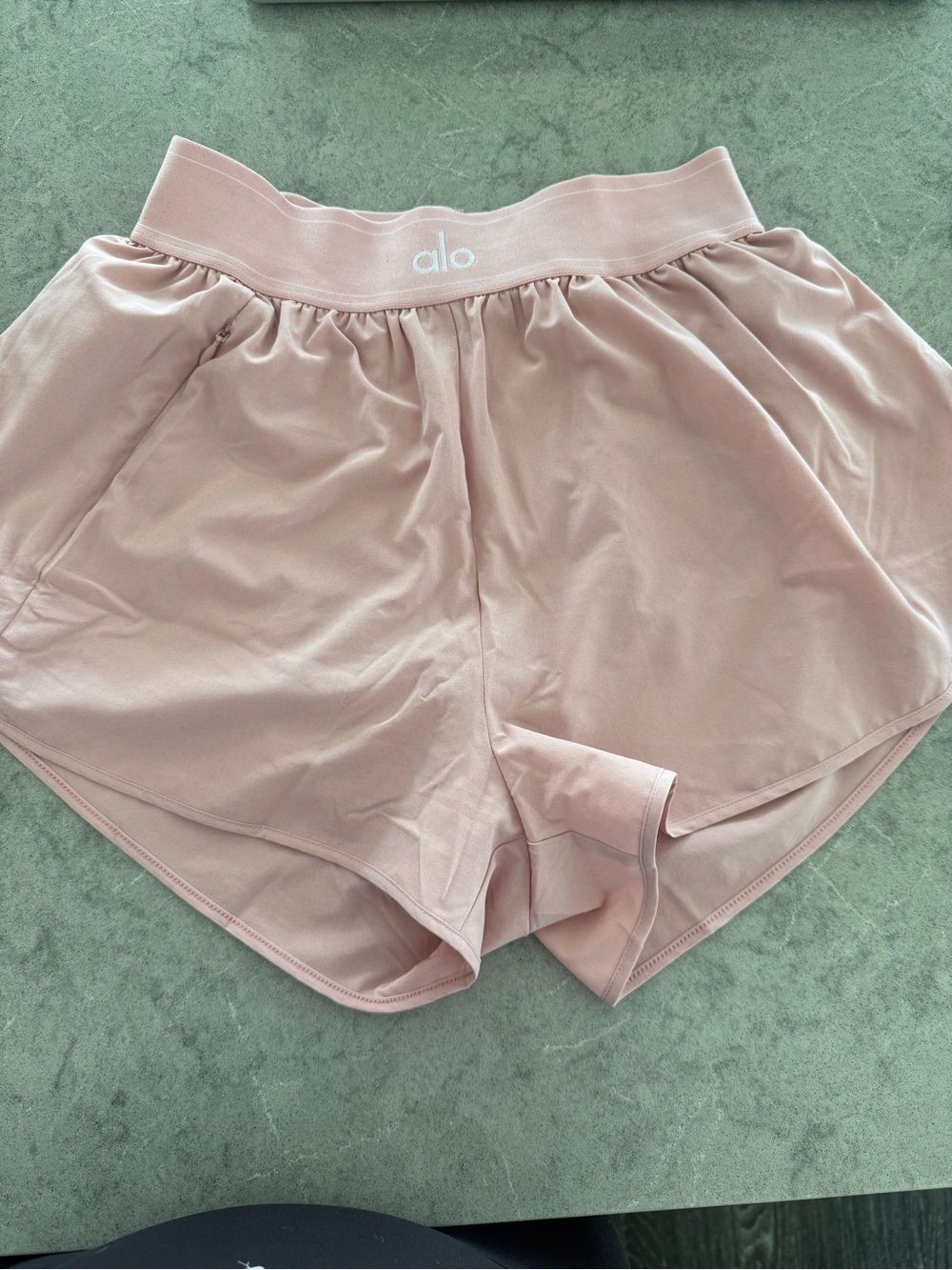 ALO Yoga High-Waist vintage Pink Athletic Shorts match point